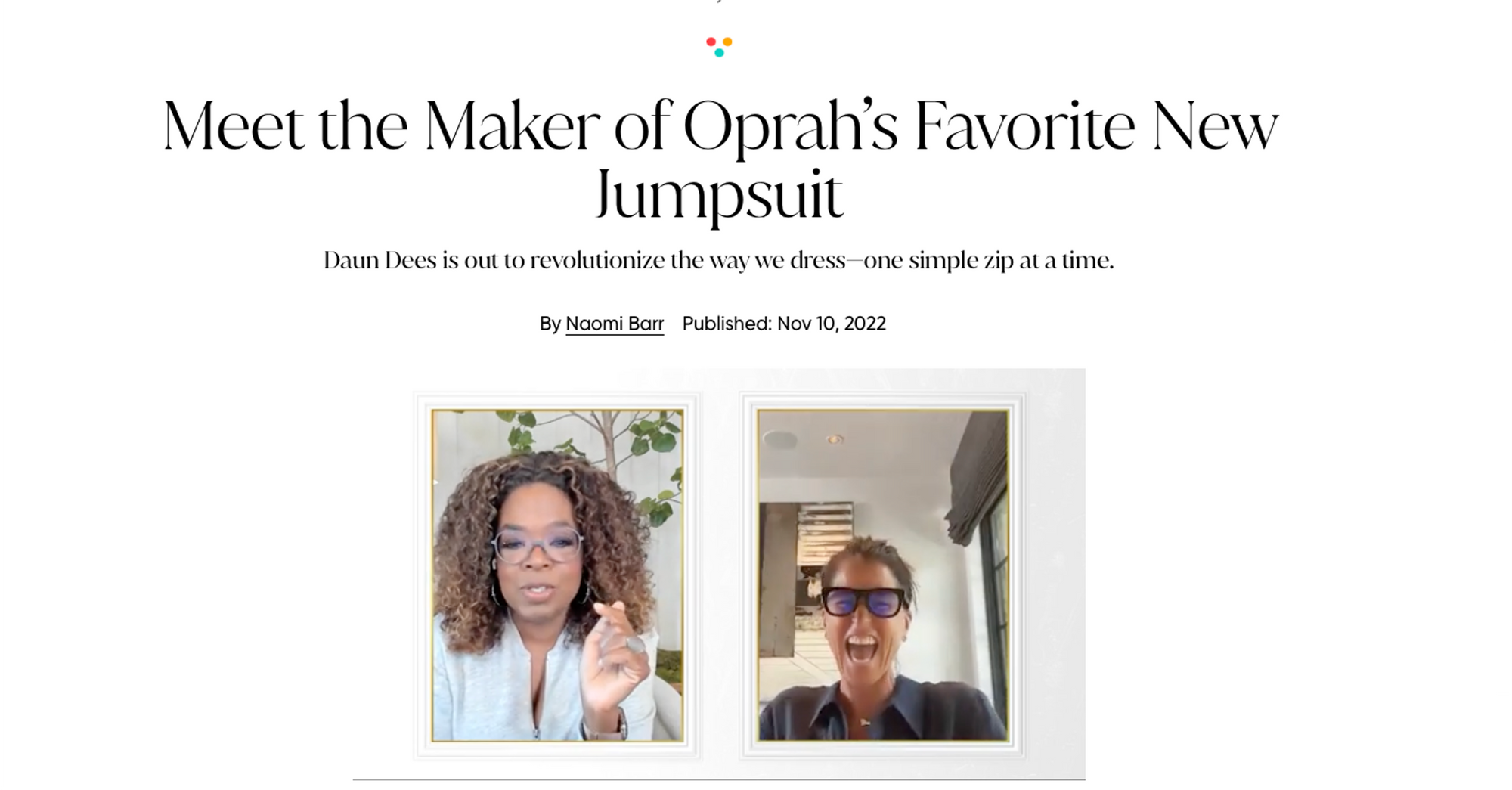 Oprah Daily Feature | Meet the Maker of Oprah's Favorite New Jumpsuit